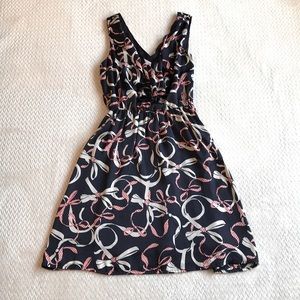 H&M Navy ribbons dress, size 10